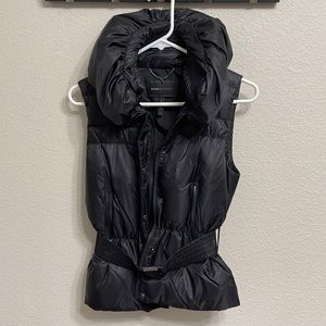 BCBG MAX AZRIA Size XXS Black Puff Vest